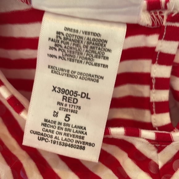 Girls striped dress (5T) - Picture 10 of 11